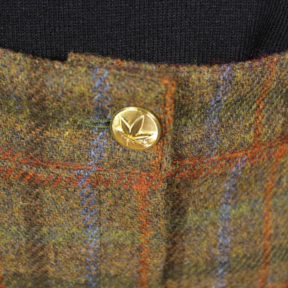 BOAST (4) Harris Tweed Wool Shorts Plaid Lined Deadstock NEW Brown Green - Picture 8 of 16